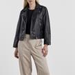 YAS - Veste - Phil Cuir Noir - Photo