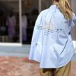 Stella H - Blouse - Axel Big Sun Bleu Ciel - Photo