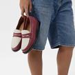 Duke and Dexter - Mocassins - Penny Loafer Cranberry and White - Photo
