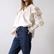 V de Vinster - Blouse -  Blouse Chloe Blanc - Photo