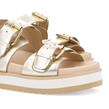 No Name - Sandales - Sun Buckle Goat Metal Gold - Photo