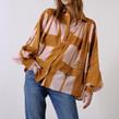 V de Vinster - Blouse -  Blouse Palm Curry Creme - Photo