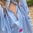 Stella H - Blouse - Axel Eye Bleu Ciel - Photo