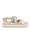 No Name - Sandales - Sun Buckle Goat Metal Gold - Photo