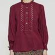 Antik Batik - Blouse - Aya Blouse Burgundy - Photo