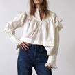 V de Vinster - Blouse -  Blouse Chloe Blanc - Photo