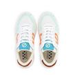 No Name - Sneakers - Bridget Grain White Orange Fluo - Photo