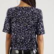 Pièces - T-shirt - Kam Top Black Purple - Photo