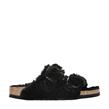 Birkenstock - Sandale - Arizona Big Buckle Shearling Teddy Black - Photo