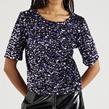 Pièces - T-shirt - Kam Top Black Purple - Photo