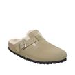 Birkenstock - Sabots - 1028299 Boston Shearling Taupe - Photo