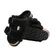 Birkenstock - Sandale - Arizona Big Buckle Shearling Teddy Black - Photo