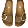 Birkenstock - Sandale - Madrid Big Buckle Shine Mud Green - Photo