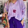 Stella H - Blouse - Axel Flower Violet - Photo