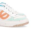 No Name - Sneakers - Bridget Grain White Orange Fluo - Photo