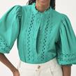 Antik Batik - Blouse - Rodo Blouse Aqua - Photo