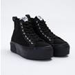 No Name - Sneakers - Iron Mid Canvas Black - Photo