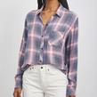 Rails - Chemise - Hunter Slate Rose White - Photo