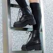 No Name - Boots - Kross Ranger Glossy Nappa Black - Photo