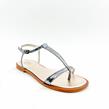 Nimal - Sandale - Billie Reptile Argent - Photo