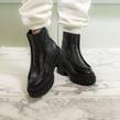No Name - Boots - Kross Zip Glossy Nappa Black - Photo
