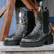 Schmoove - Boots - Mike Chelsea Olive Snake - Photo