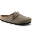 Birkenstock - Sabot - Boston Suede Taupe - Photo