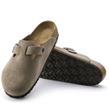 Birkenstock - Sabot - Boston Suede Taupe - Photo