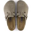 Birkenstock - Sabot - Boston Suede Taupe - Photo