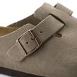 Birkenstock - Sabot - Boston Suede Taupe - Photo