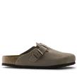 Birkenstock - Sabot - Boston Suede Taupe - Photo