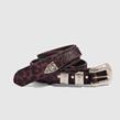 Heimstone - Ceinture - Texane Léopard Bordeaux  - Photo