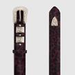 Heimstone - Ceinture - Texane Léopard Bordeaux  - Photo
