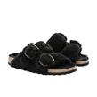 Birkenstock - Sandale - Arizona Big Buckle Shearling Teddy Black - Photo