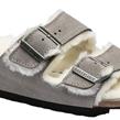 Birkenstock - Sandale - Arizona Shearling Stone Coin - Photo