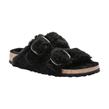 Birkenstock - Sandale - Arizona Big Buckle Shearling Teddy Black - Photo