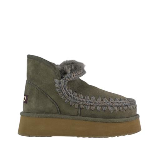 MOU - Snowboots - Mini Eskimo Plateforme Olive - Photo 1