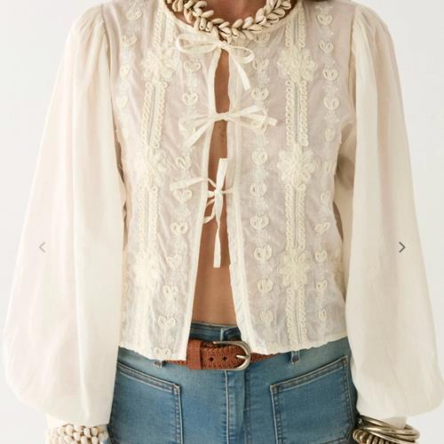 Maison Hotel - Blouse - Ludovica Blouse Pearl - Photo 1