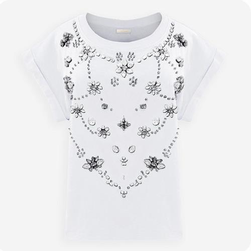 Mes Demoiselles Paris - T-Shirt - Mani Blanc - Photo 1