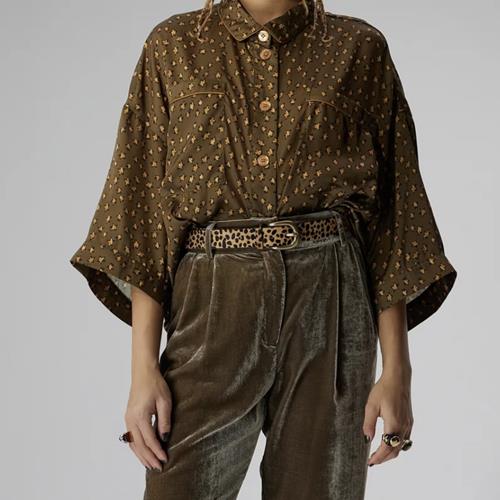 Heimstone - Chemise - Astrée Messy Star kaki - Photo 1