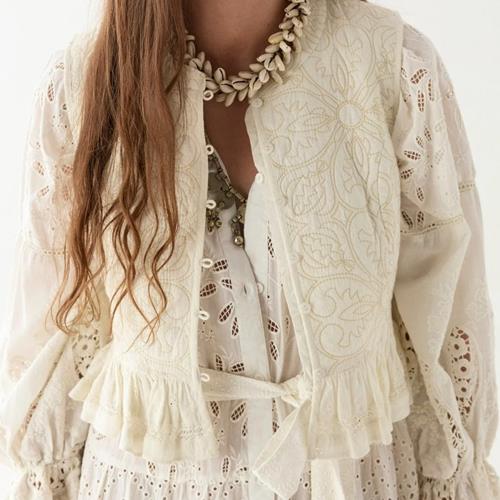 Maison Hotel - Gilet - Sandro Vest Ivory - Photo 1