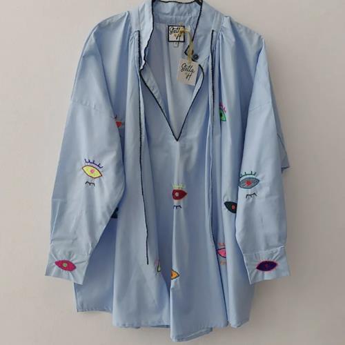 Stella H - Blouse - Axel Eye Bleu Ciel - Photo 1