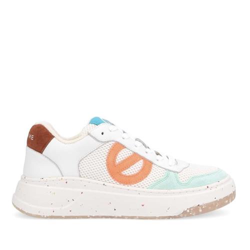 No Name - Sneakers - Bridget Grain White Orange Fluo - Photo 1