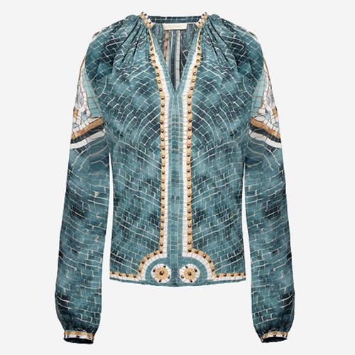 Mes Demoiselles Paris - Blouse - Mushu  Bleu - Photo 1