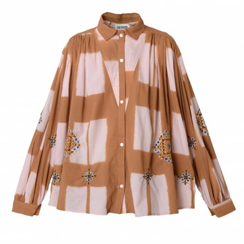 V de Vinster - Blouse -  Blouse Palm Curry Creme - Photo 1