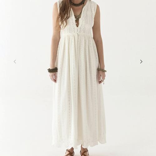 Maison Hotel - Robe - Amandine Dress Lord Byron Pearl - Photo 1