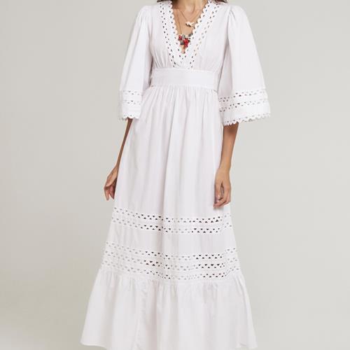 Antik Batik - Robe - Robe Roda White - Photo 1