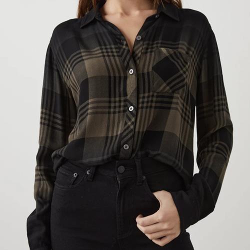 Rails - Chemise - Hunter Olive Deep Dye - Photo 1