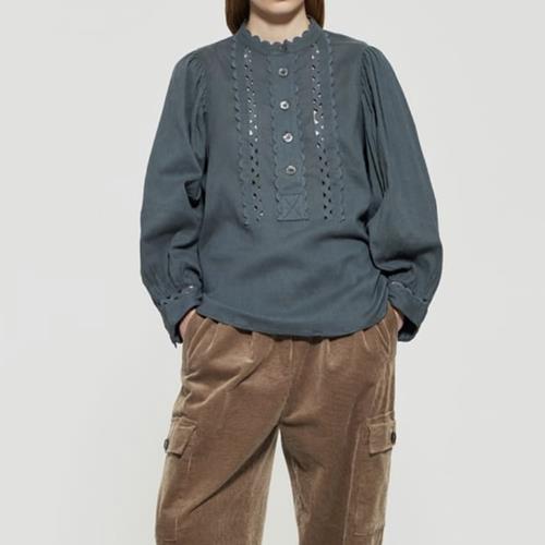 Antik Batik - Blouse - Aya Blouse Dark Green - Photo 1