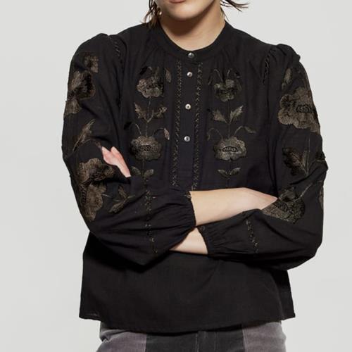 Antik Batik - Blouse - Isla Blouse Black - Photo 1
